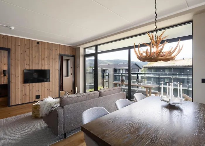 Daire Spacious And Modern In The Heart Of Geilo, Perfect Year Round!