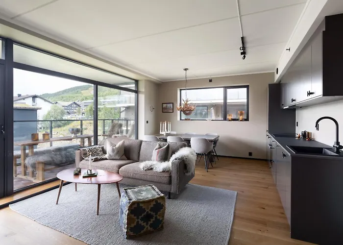 Spacious And Modern In The Heart Of Geilo, Perfect Year Round! גיילו